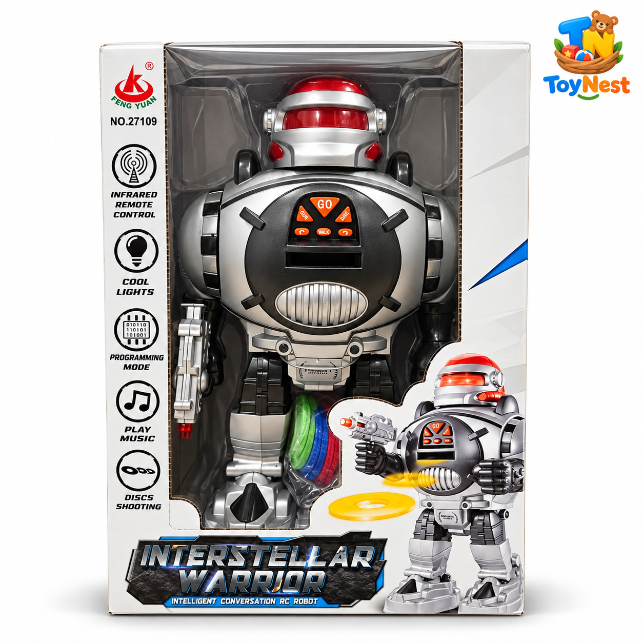 Interstellar Warrior Disc Firing Robot Toy